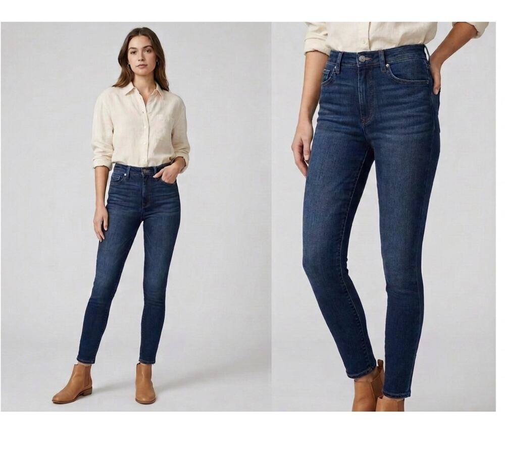 NWT PAIGE Hoxton Ankle High-Rise Skinny Jeans – Mona Size 24